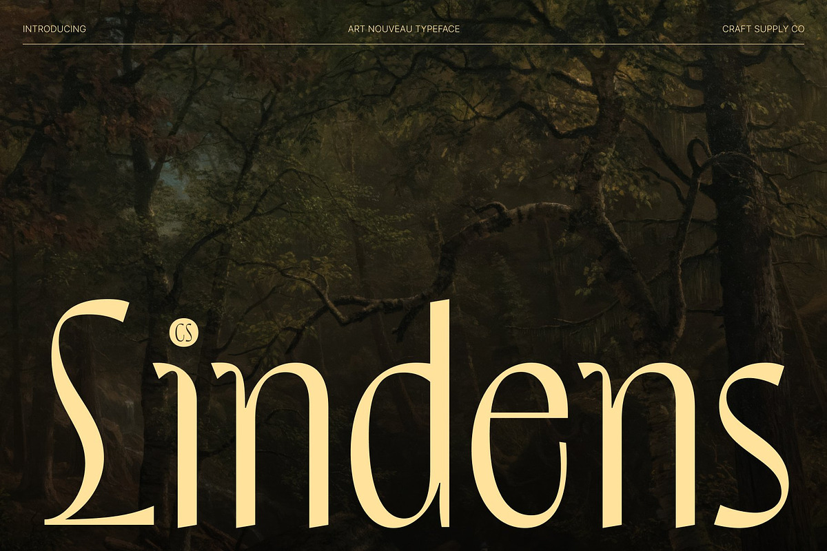 CS Lindens – Aesthetic Font, a Sans Serif Font by Craft Supply Co. (Photo 1 of 8)