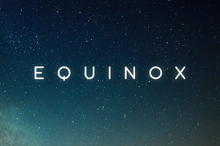Equinox Typeface, a Font by Tugcu Design Co.