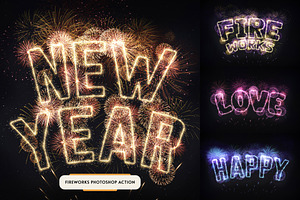 Fireworks Photoshop Action, an Action Add-On by Andrew Skoch Design