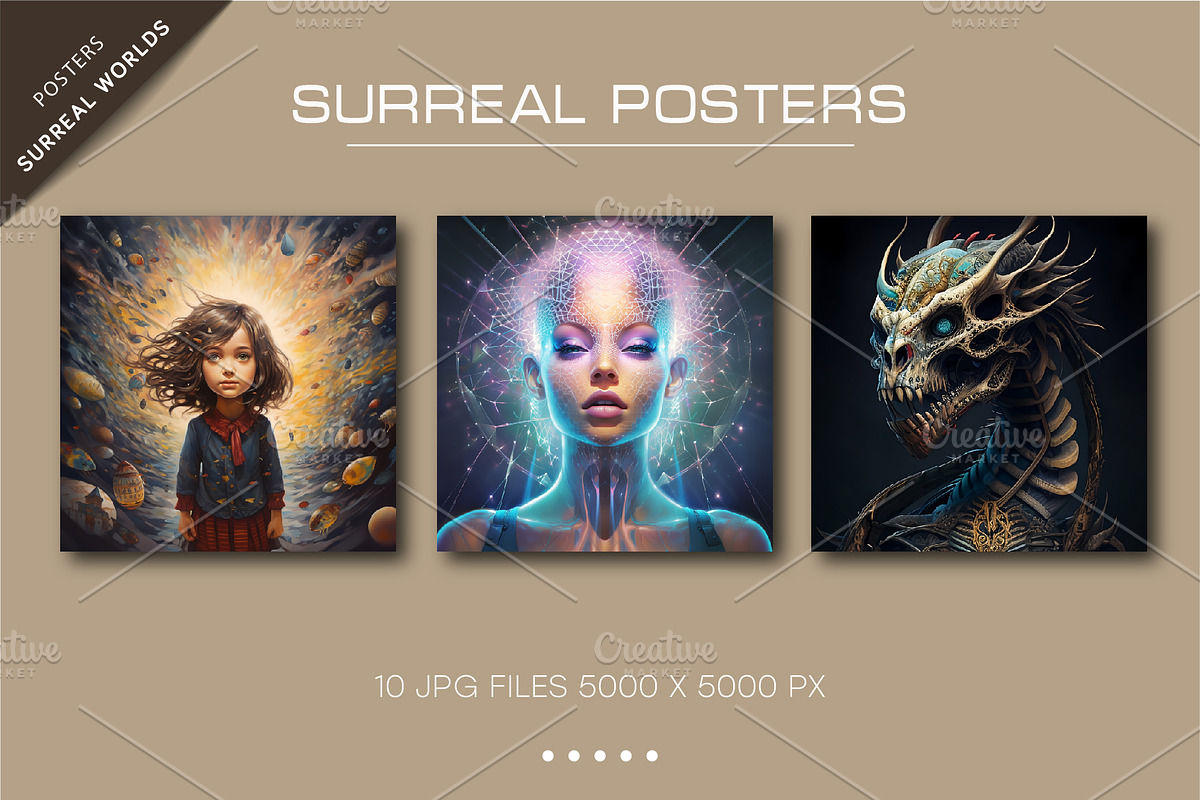 Bundle Surreal worlds 22.Psychedelic, a Decorative Illustration by KENO Mascots (Photo 3 of 6)