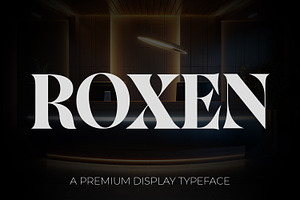 Roxen Premium Bold Display Typeface