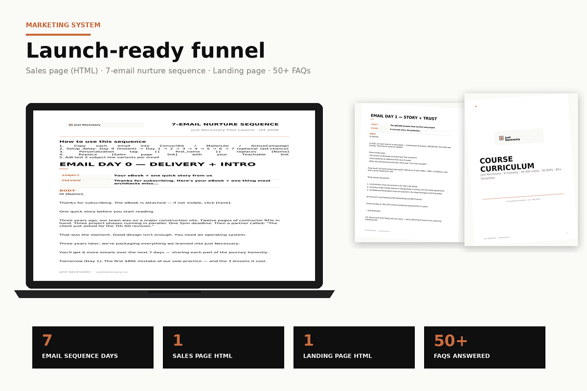 Architecture Studio Templates Bundle, a Presentation Template by Just Necessary (Photo 6 of 6)