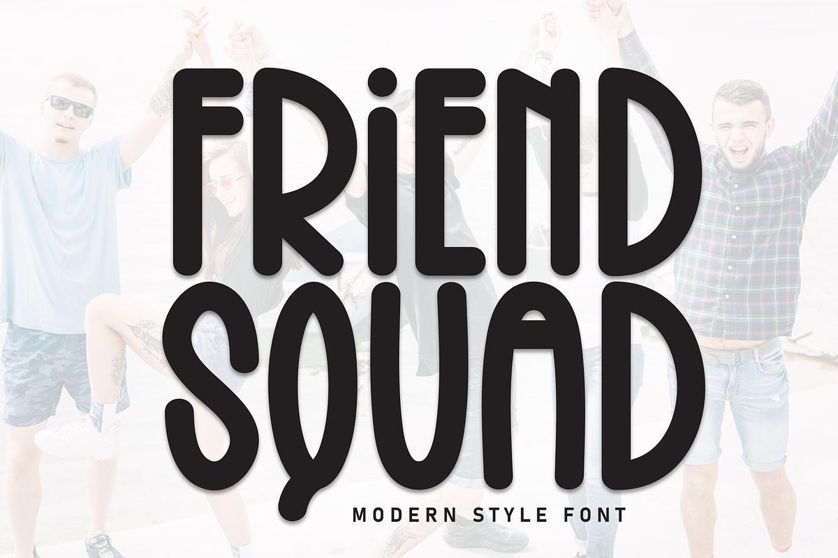 Friends Squad | Script Font, a Script Font by Scratchones (Photo 1 of 8)
