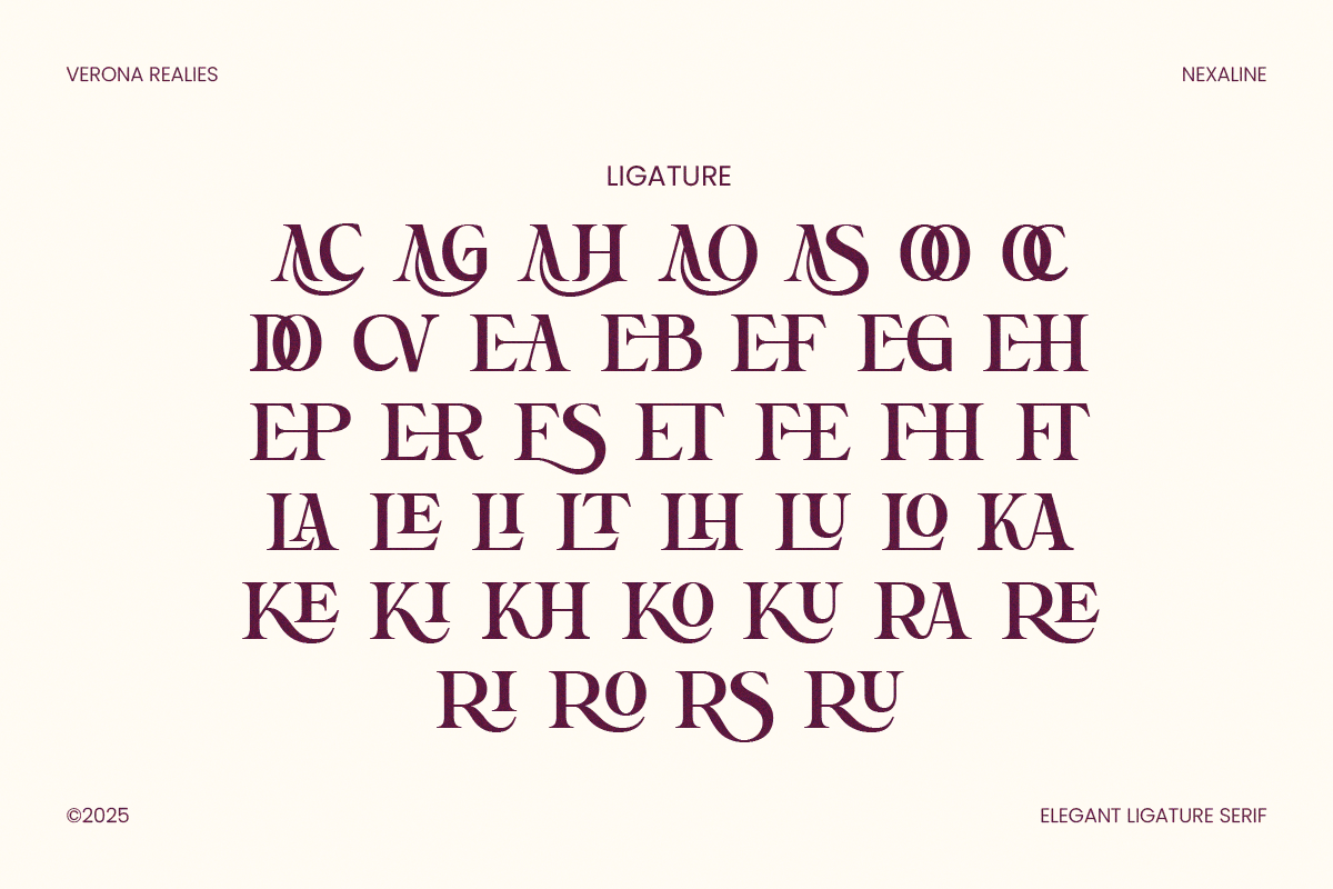 Verona Realies - Elegant Serif Font, a Serif Font by NexaLine (Photo 10 of 10)