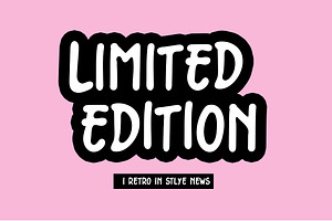 LIMITED EDITION FONT