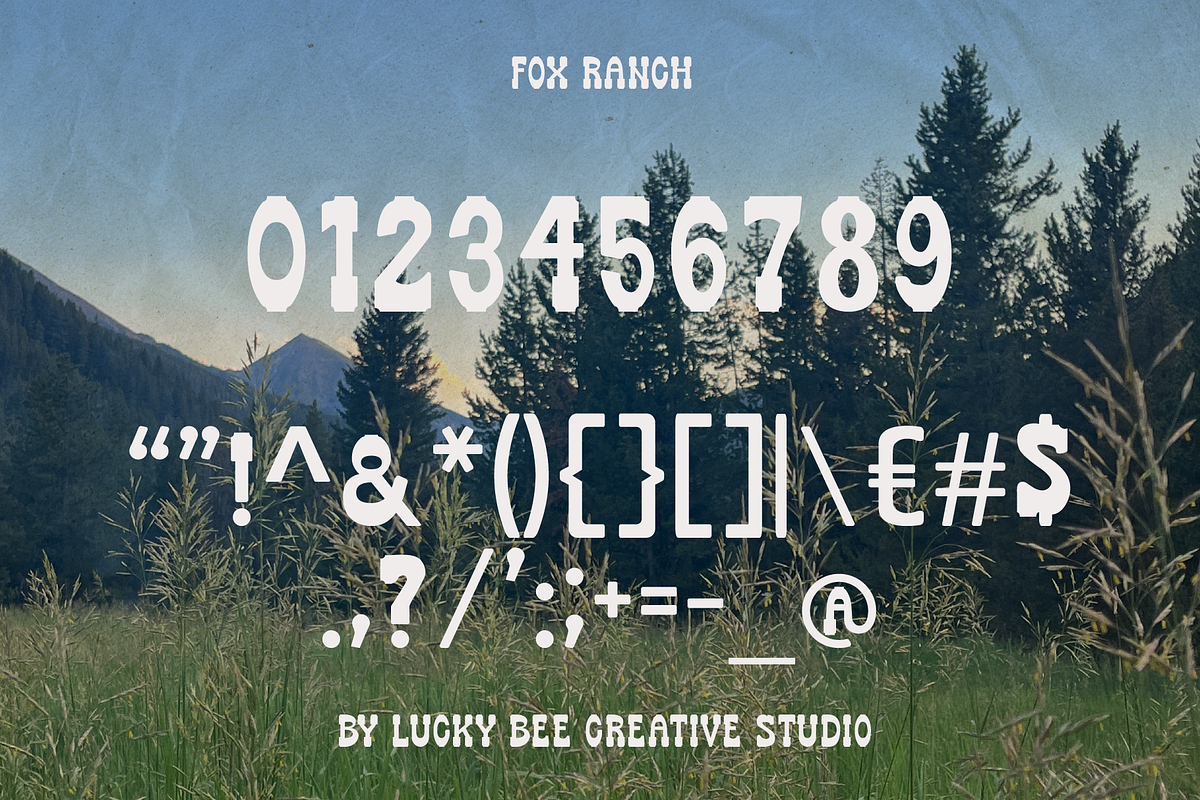 Fox Ranch | Retro Western Font, a Slab Serif Font by Lucky Bee Creative Studio (Photo 4 of 7)