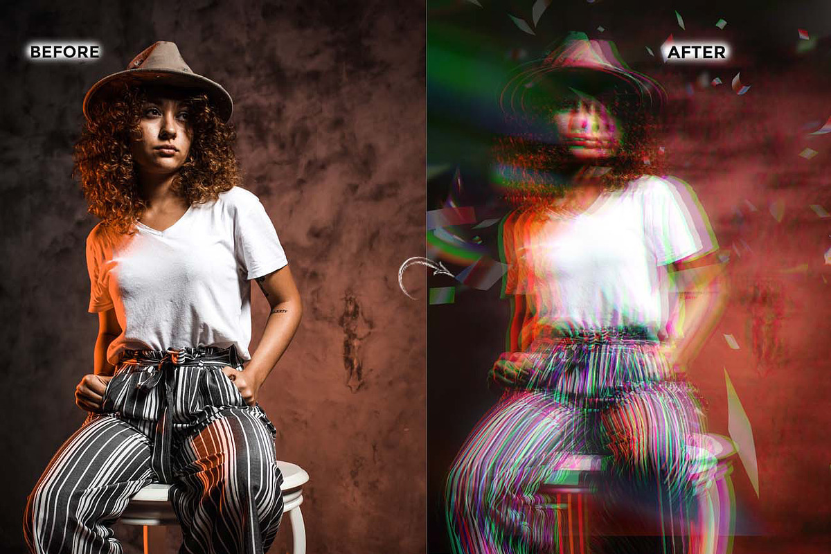 RGB Prism Explosion FX Ps Action, an Action Add-On by Studio Retouch (Photo 3 of 11)