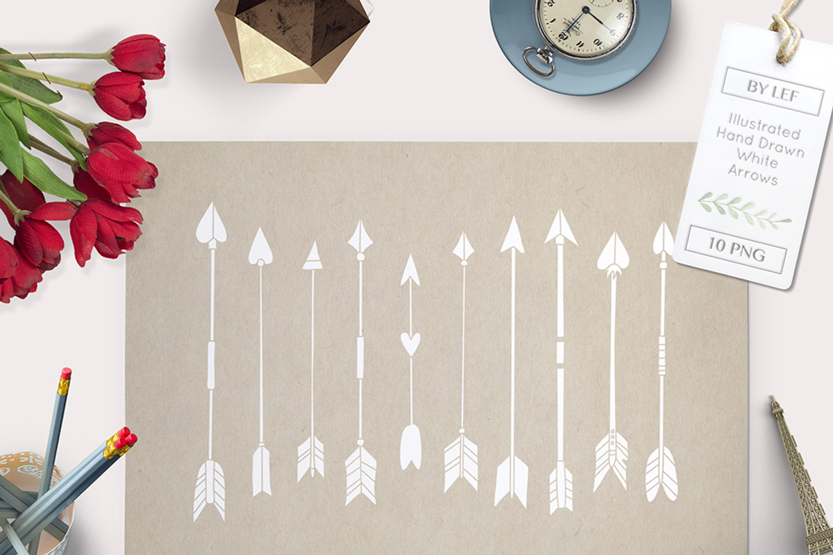 White Arrow Graphics - Chalkboard, an Illustration by By Lef