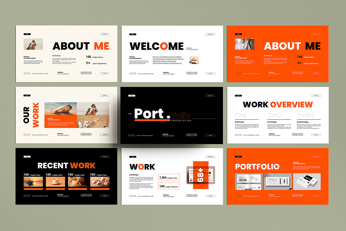 Portfolio Presentation Template, a Presentation Template by MightyDesign (Photo 1 of 8)