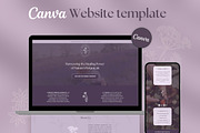 Holistic Brand Canva Website, a Landing Page Template by Unalome Design Studio (Thumbnail 1 of 5)