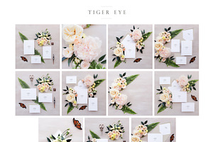 Styled Stationery Mock Up, Tiger Eye