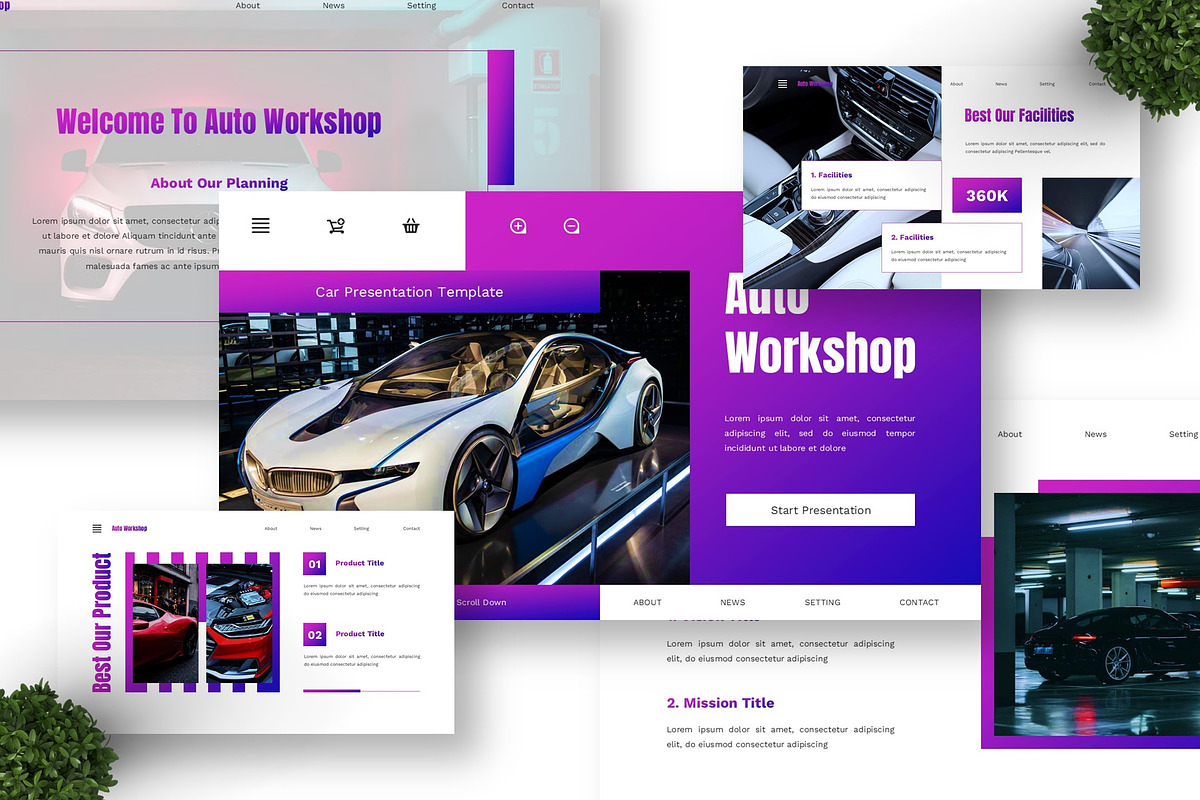 Auto Workshop - Car Google Slide, a Presentation Template by Deepslide Studio (Photo 5 of 6)