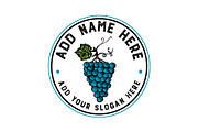 Vintage Wine logo template, a Branding & Logo Template by Veksy Logo Design Shop (Thumbnail 2 of 5)