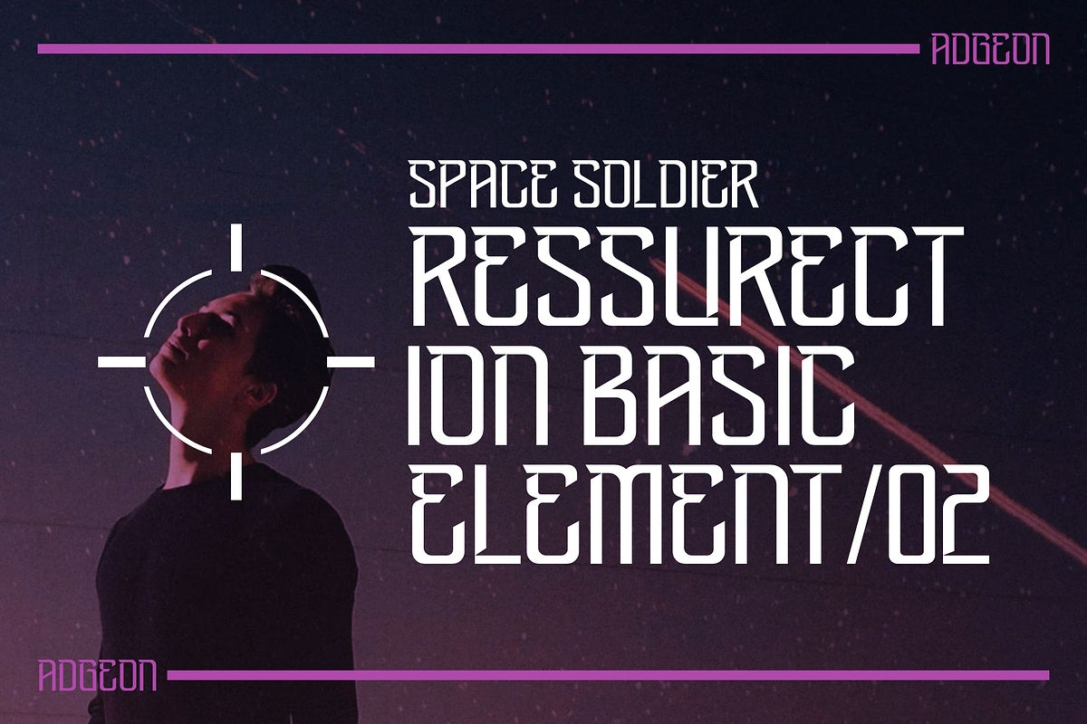 Adgeon Futuristic Display Font, a Sans Serif Font by Storytype Studio (Photo 2 of 15)