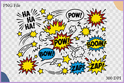 Comic Pop Art Vector Set, an Object Illustration by Gfx Expert Team (Thumbnail 2 of 3)