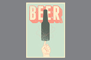 Beer grunge vector poster set., a Food Illustration by PoPaShop (Thumbnail 7 of 9)
