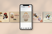 Xevoly Fashion - Canva Instagram, a Social Media Template by Inkofert (Thumbnail 2 of 11)