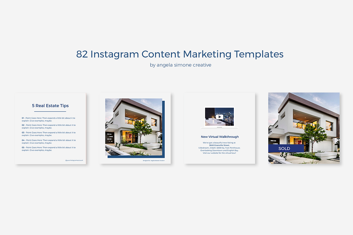 Instagram Canva Minimalist Templates, a Social Media Template by angela simone creative (Photo 25 of 25)