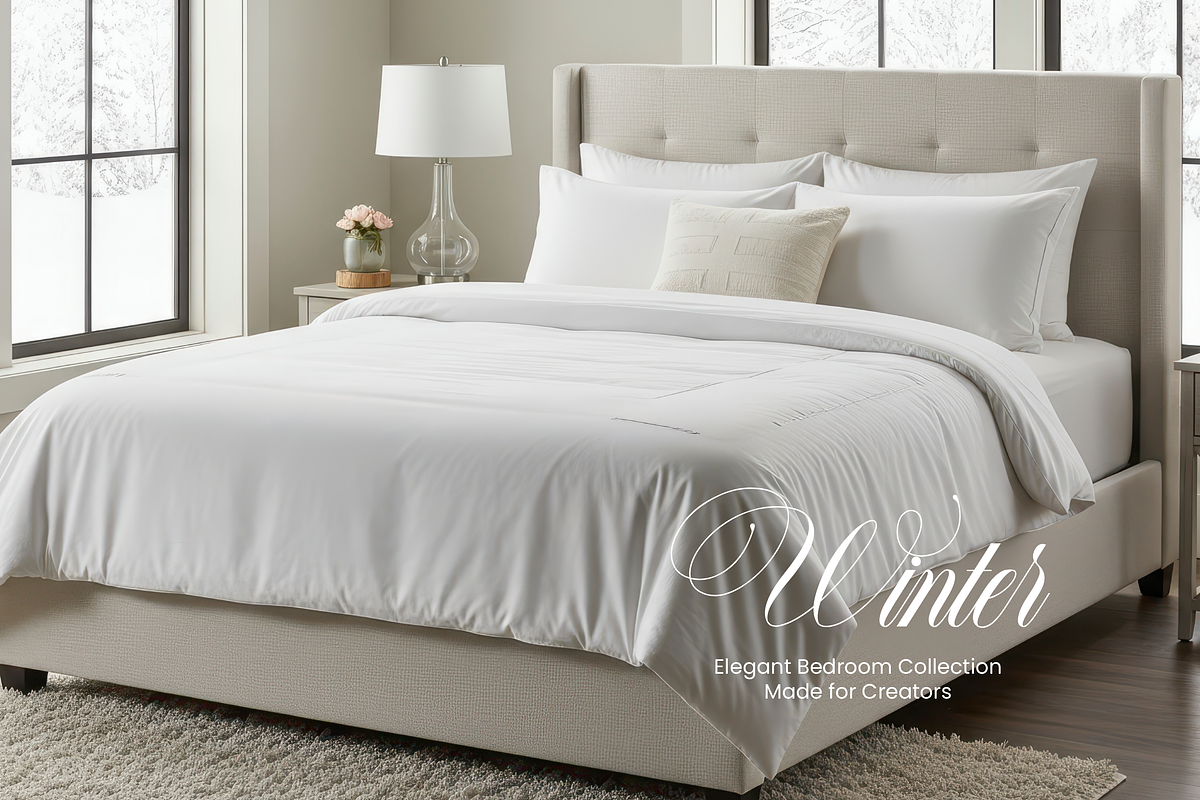 Ultimate Winter Bed Scene 1000 JPG, a Household Mockup by KennedyStudio (Photo 3 of 15)