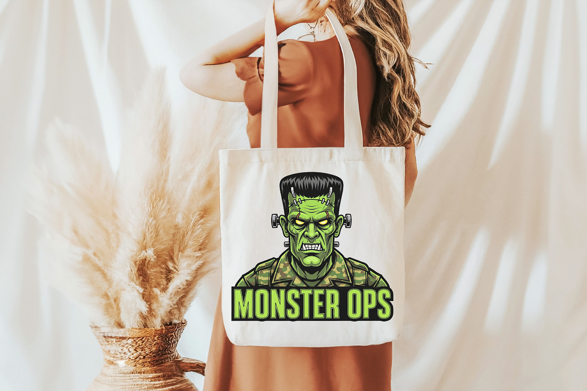 Camo Monster Halloween Sublimation, an Illustration by DreamCafeArt (Photo 4 of 6)