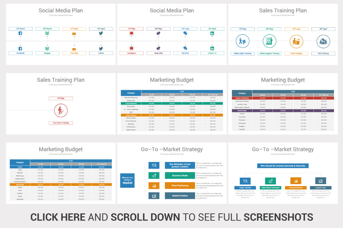 Marketing Plan Google Slides, a Presentation Template by OceanArt (Photo 8 of 17)