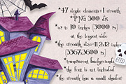 Halloween clipart set, an Object Graphic by SweetRenieDesigns (Thumbnail 3 of 3)