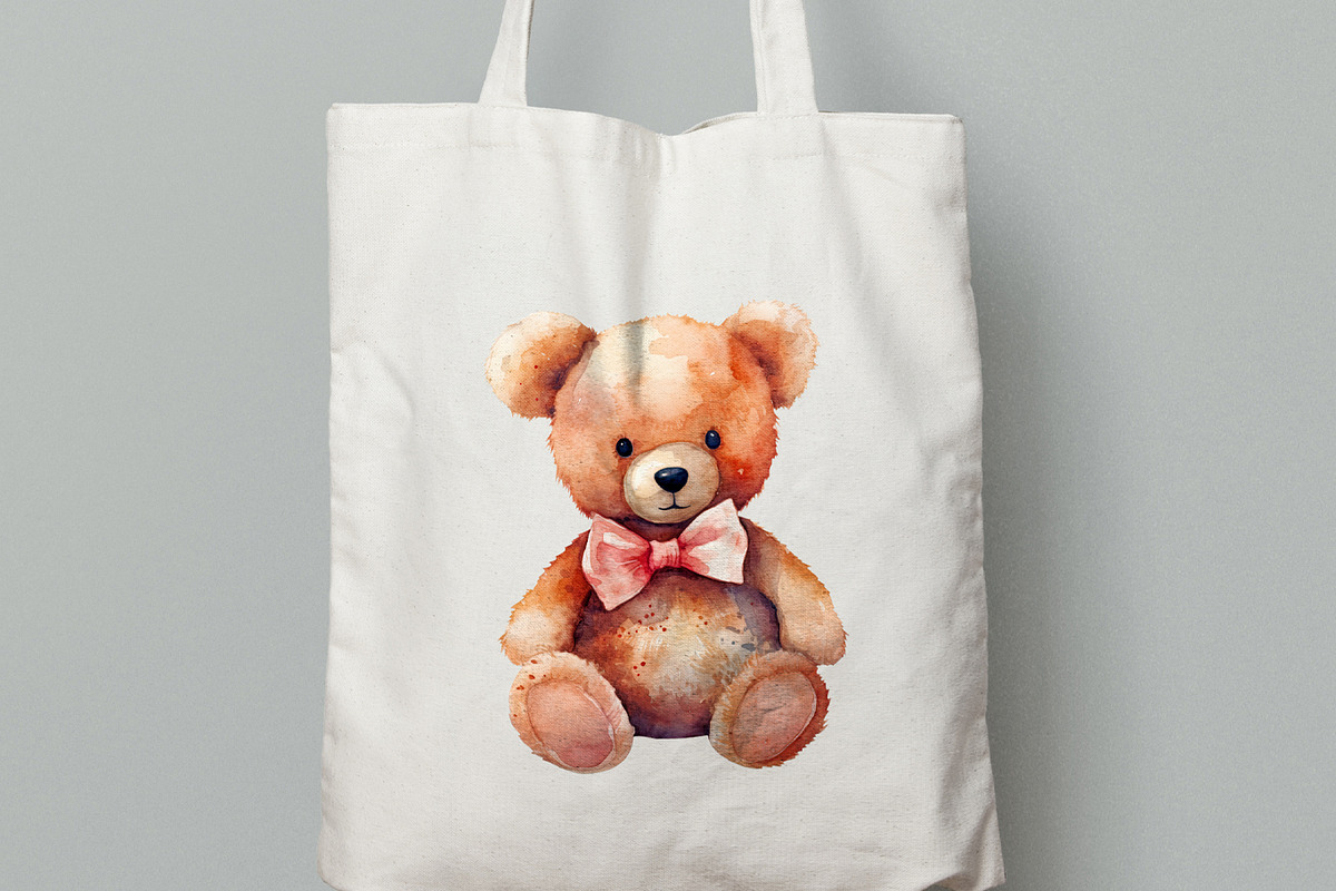 Teddy Bear Clipart. AI, an Animal Illustration by BonbonnyDesigns (Photo 5 of 5)