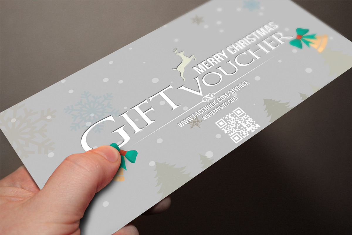 Christmas Gift Voucher, a Card Template by Konakchiev (Photo 5 of 5)