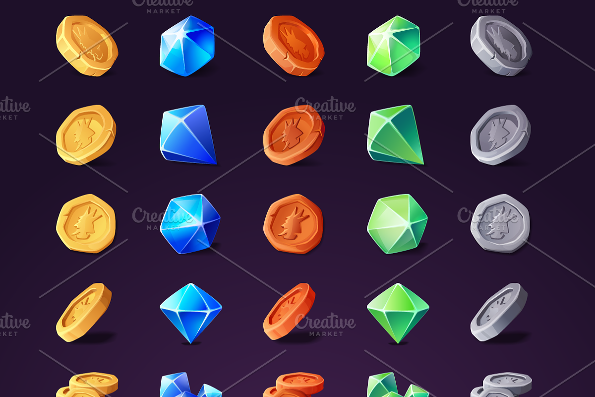 50 Treasure Game Icons, an Icon by SHMEL_Studio (Photo 2 of 2)