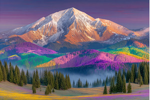 The mountain landscape is, a Nature Photo by ZinetroN