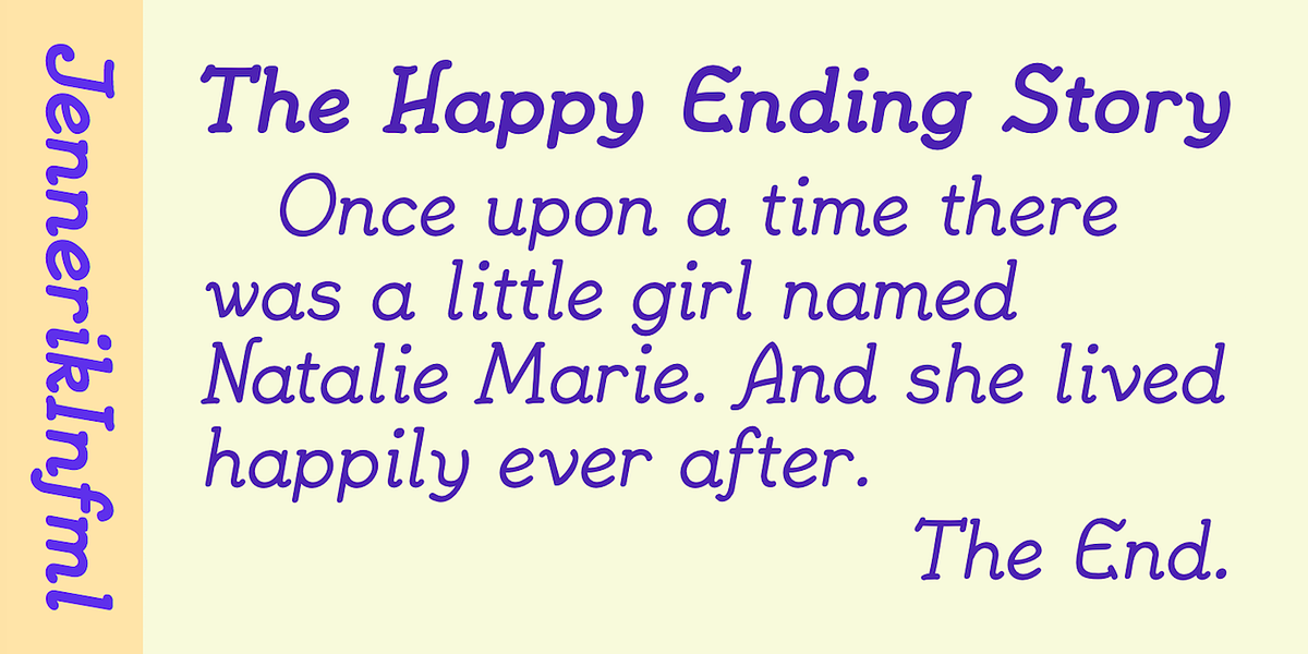 JennerikInfml, a Handwritten Font by Ingrimayne Type (Photo 4 of 8)