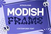 Modish Frame Contemporer Font, a Font by PutraCetol Studio (Thumbnail 1 of 11)