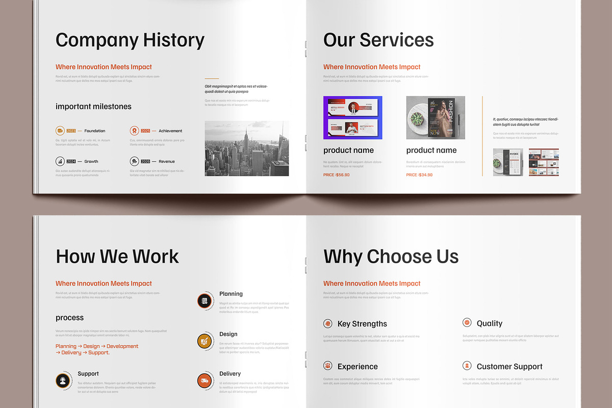 Company Profile Brochure Template, a Brochure Template by MightyDesign (Photo 4 of 8)