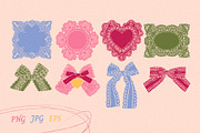 Lace Bows and frames, a Decorative Illustration by Twisted Tail (Thumbnail 9 of 10)