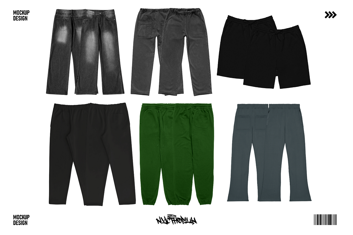 Pants Mockup Streetwear, a Bottom Mockup by NYCTHOPILIA STUDIO (Photo 8 of 8)