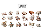 Book clipart, Books lover, girl png, a Person Illustration by VM PARTYS  BY TAIRUMA (Thumbnail 2 of 10)