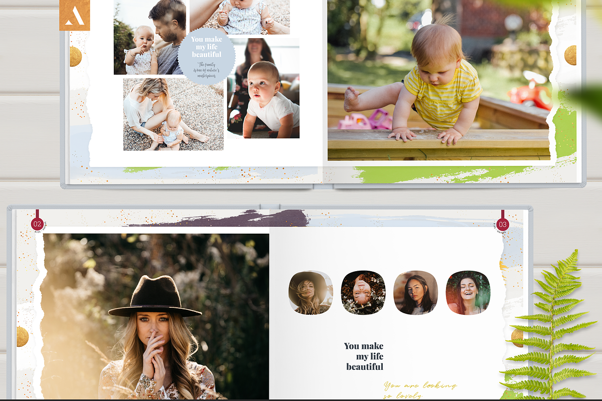 12x12 Photo Album Template / Aurora, a Brochure Template by ArealPro (Photo 9 of 18)