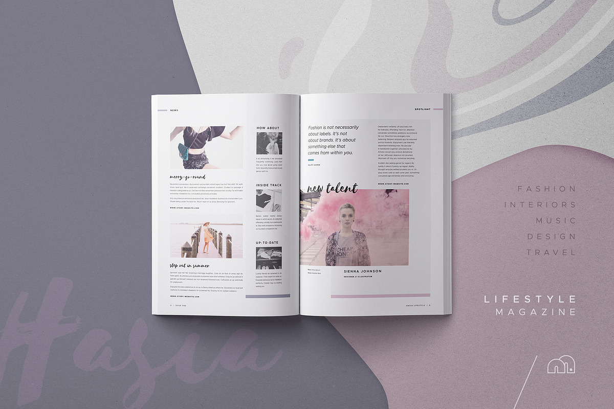 Hasia - Lifestyle Magazine, a Magazine Template by bilmaw creative (Photo 4 of 10)