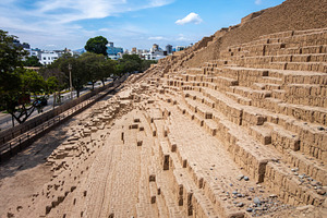Huaca Pucllana Pyramid in Lima, Peru, an Architecture Photo by GoodGoods