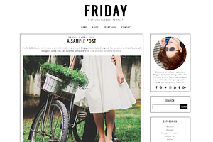Friday - Pre-made Blogger Template
