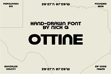 Ottine Hand Drawn Font