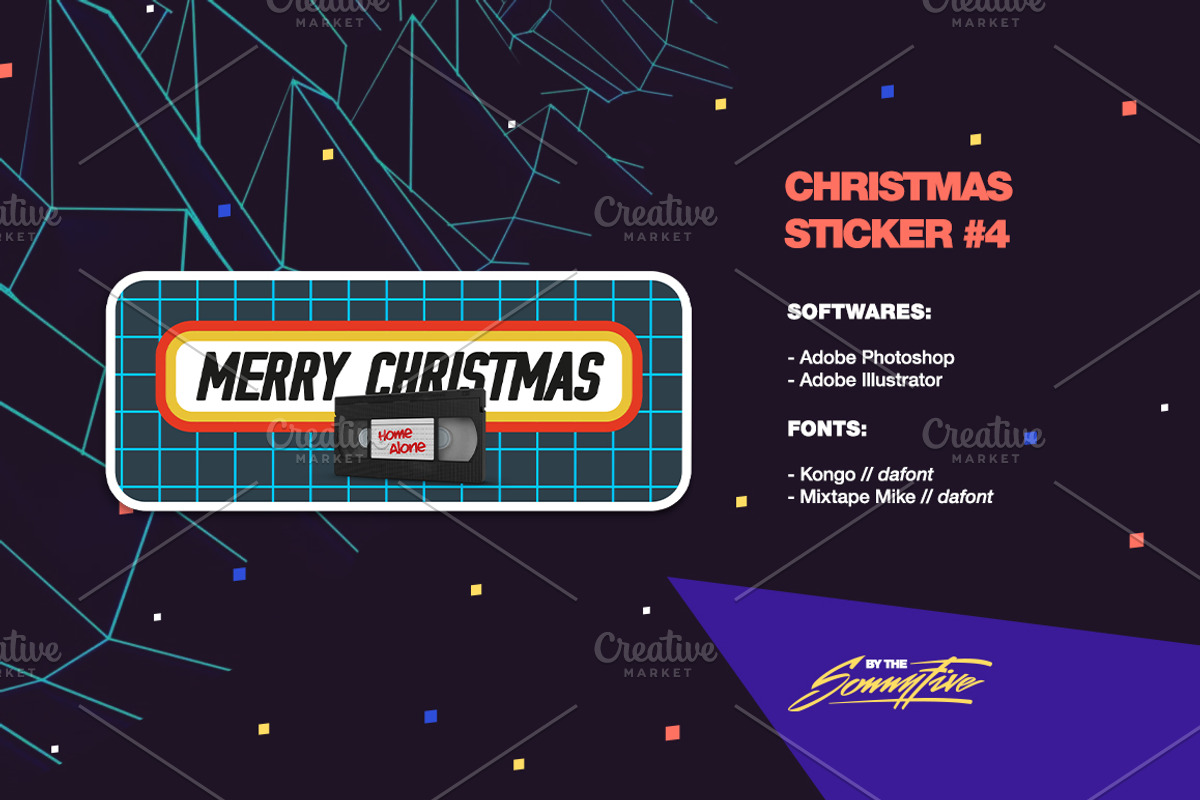 80's Stickers - christmas|newyear, a Branding & Logo Template by Sonnyfive (Photo 6 of 10)