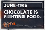 Sign '45 Typeface -50%, a Font by LeoSupply.co (Thumbnail 5 of 7)