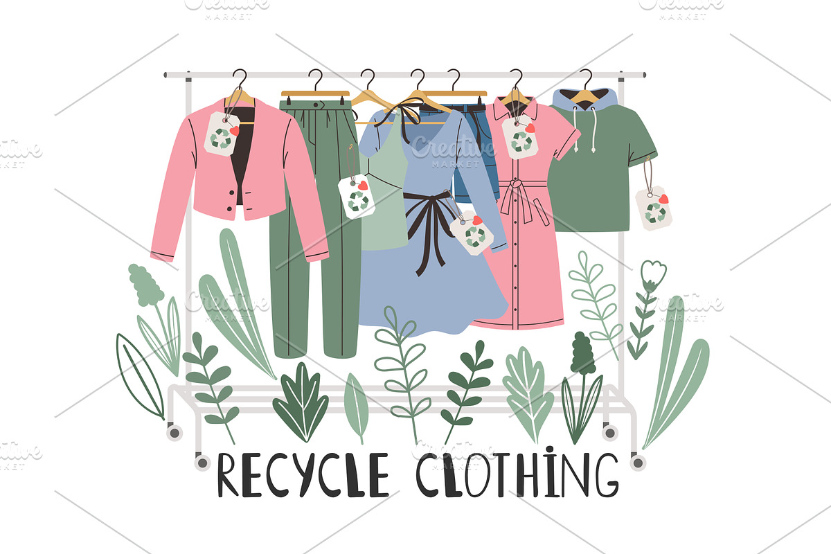 Clothes hanger with a set of, a Graphic by Stock-Smart-Start