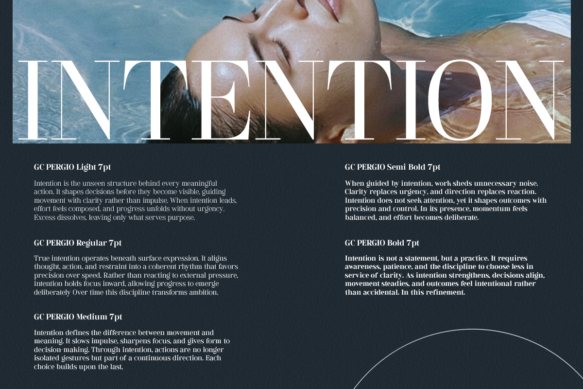 GC Pregio - Clean Serif Typeface, a Serif Font by Glyphonic (Photo 5 of 15)