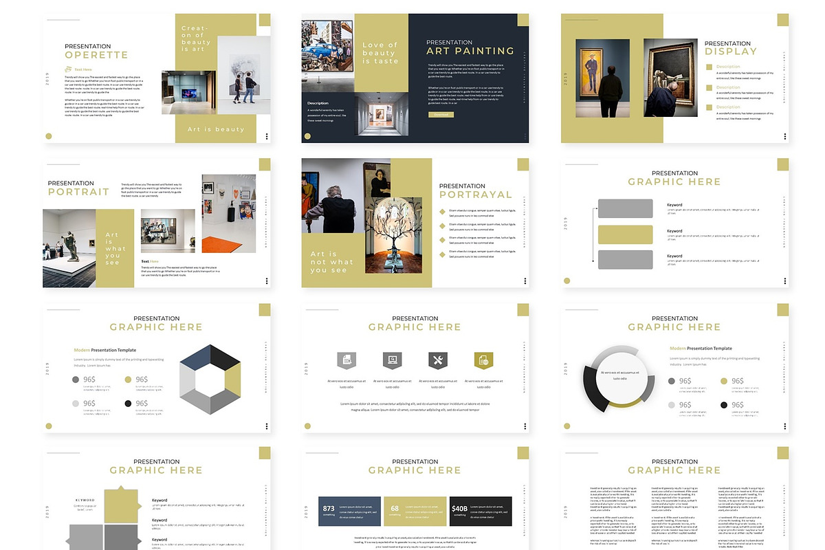 Gallerina - Powerpoint Template, a Presentation Template by AQR Studio
