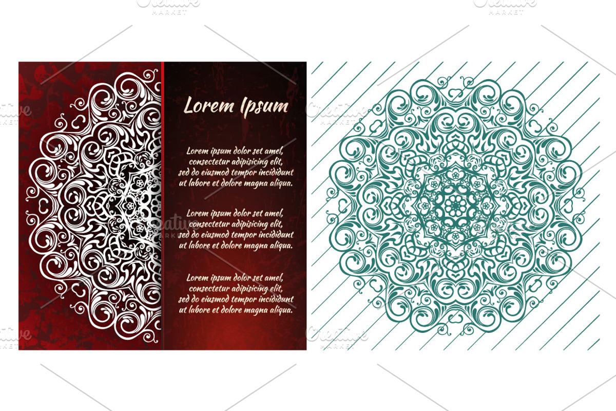Set of wedding 28 elements, an Invitation Template by BEZIL-ART (Photo 6 of 15)