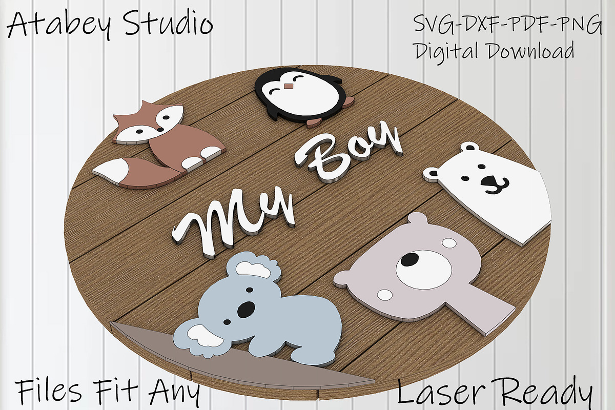 Nursery Door Hanger SVG 329, a Graphic by AtacanDigital (Photo 5 of 6)