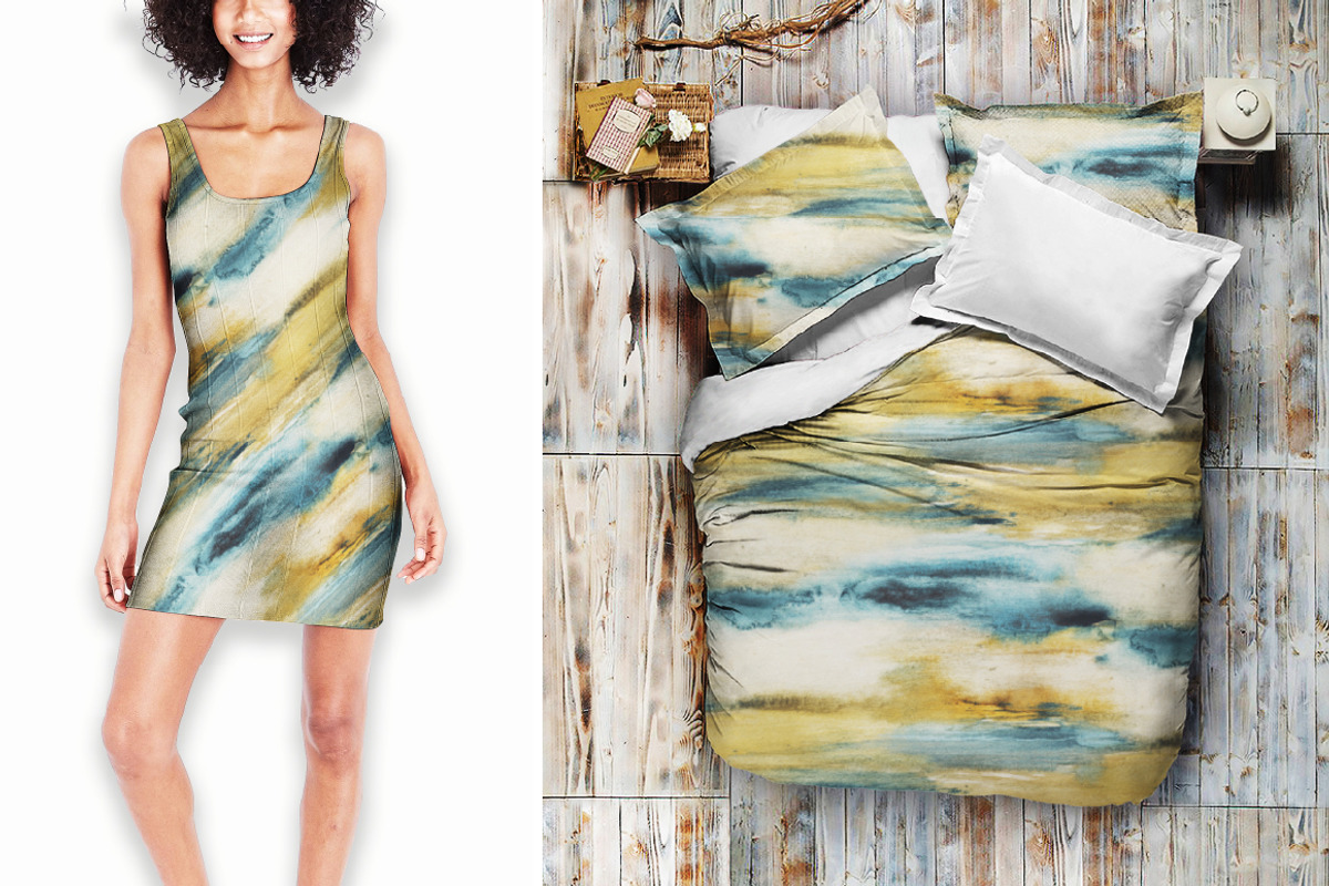 Modern Watercolor Abstract Texture, a Pattern Graphic by Gullenda (Photo 4 of 6)