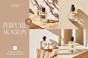 Perfume Bottle Mockup Set, a Packaging Mockup by Brandear Design (Thumbnail 1 of 11)